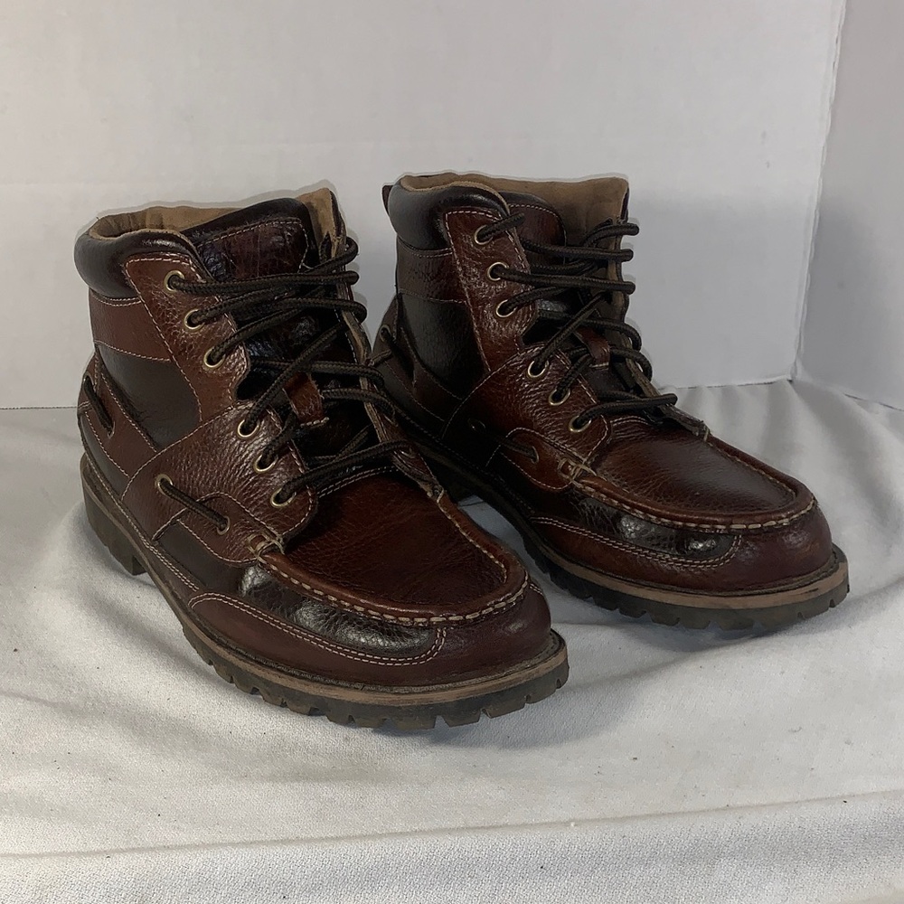 Sebago Mens ‘Alpine Hiker’ Dark Brown Leather Boots